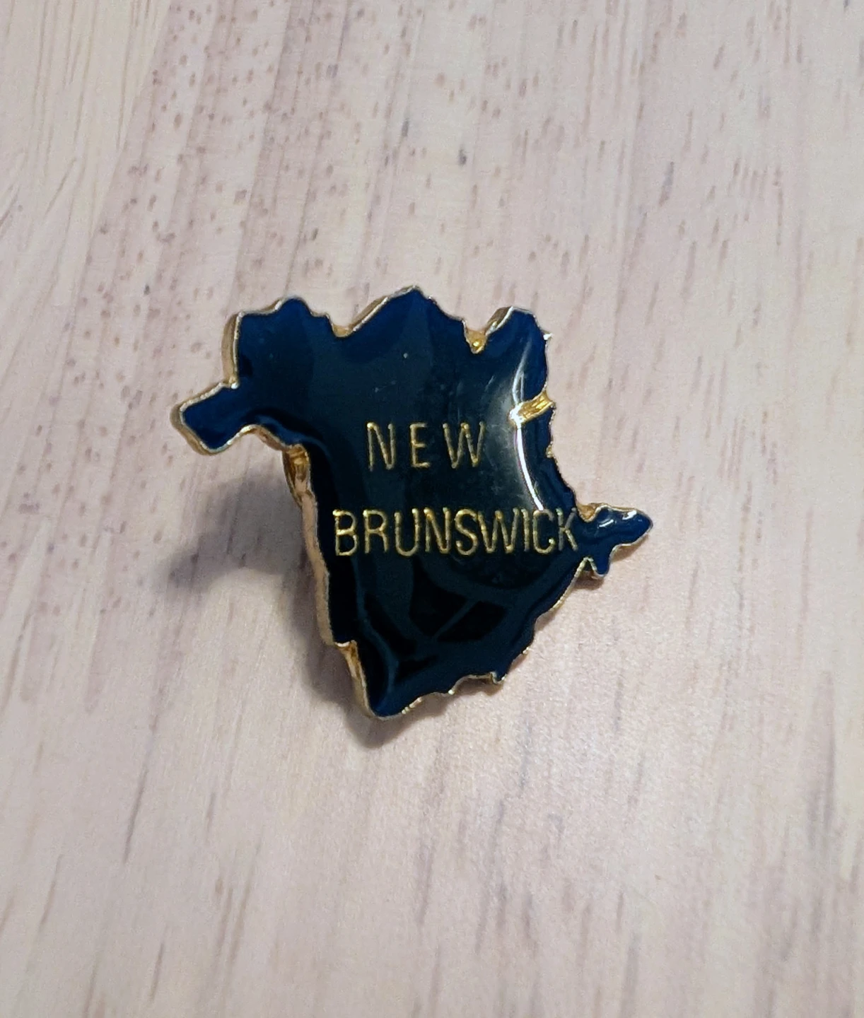Brand New New Brunswick Map Enamel Pin