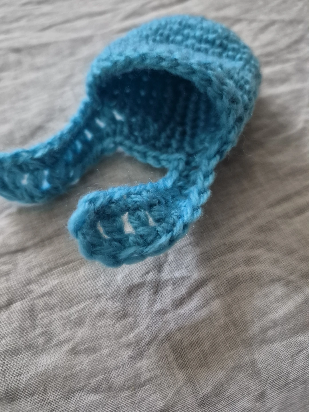 Blue Crochet Mini rabbit pouch - photo 4