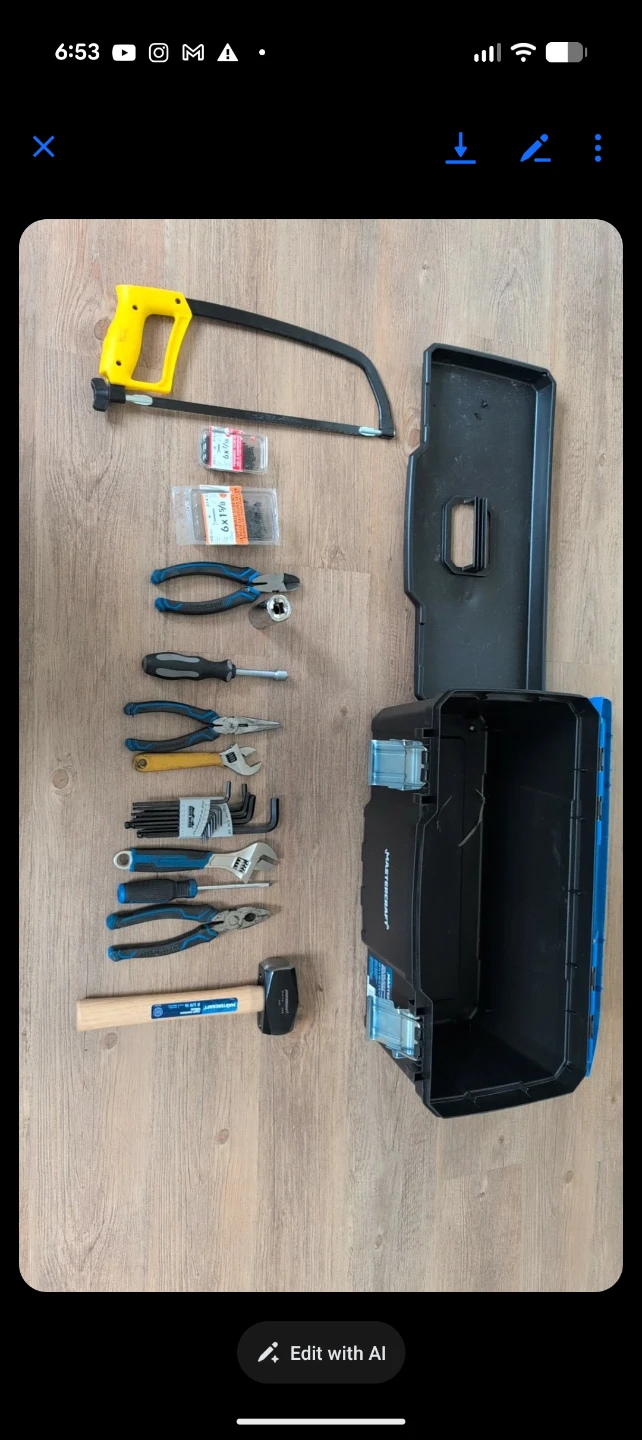 Car Battery + Tool Box with Tools | Automotive Tool Kit | Emerge - photo 3