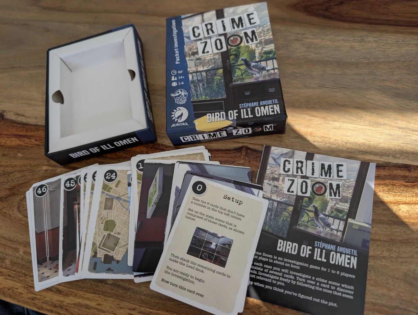 Crime Zoom: Bird of Ill Omen Board Game - photo 3
