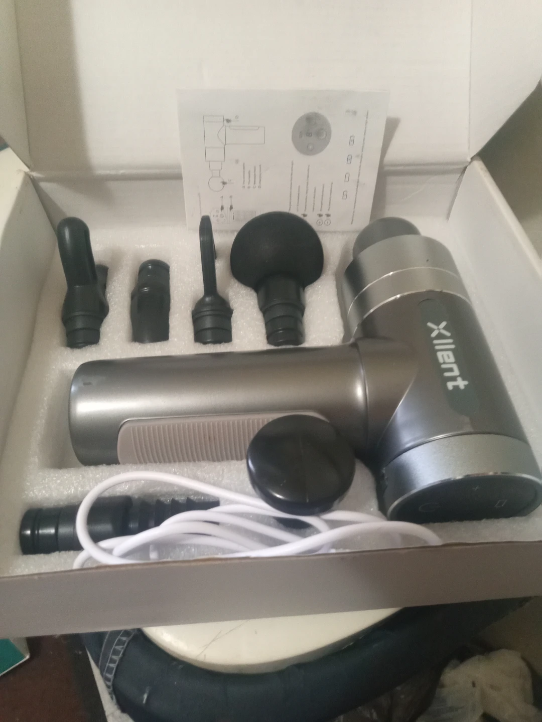 Xilent Massage Gun with Multiple Attachments - photo 3