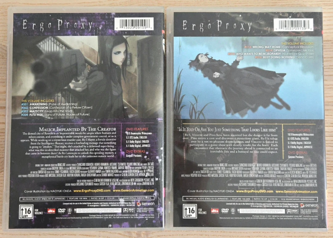 Anime Ergo Proxy Part 1 & 4 DVD - photo 2