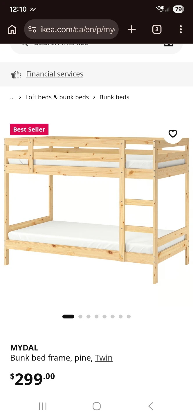 Bunk bed - Twin - with 2 mattresses