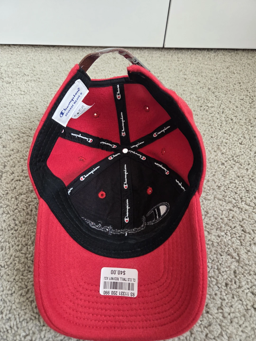 Champion Red Baseball Cap - photo 3