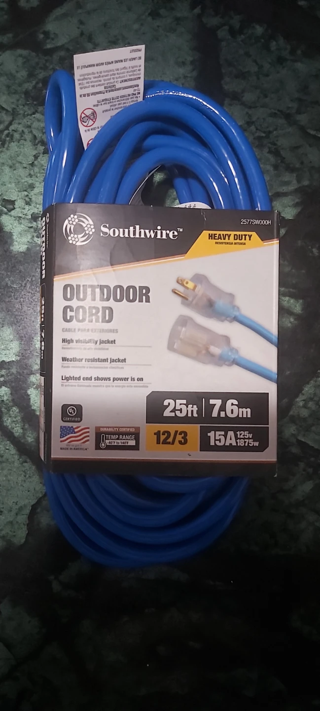 Southwire Heavy Duty Outdoor Extension Cord - 25ft