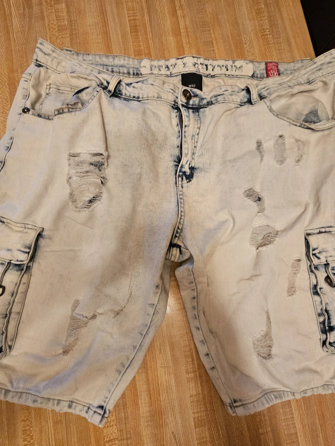 W42 Premium Denim B&B Cargo Shorts