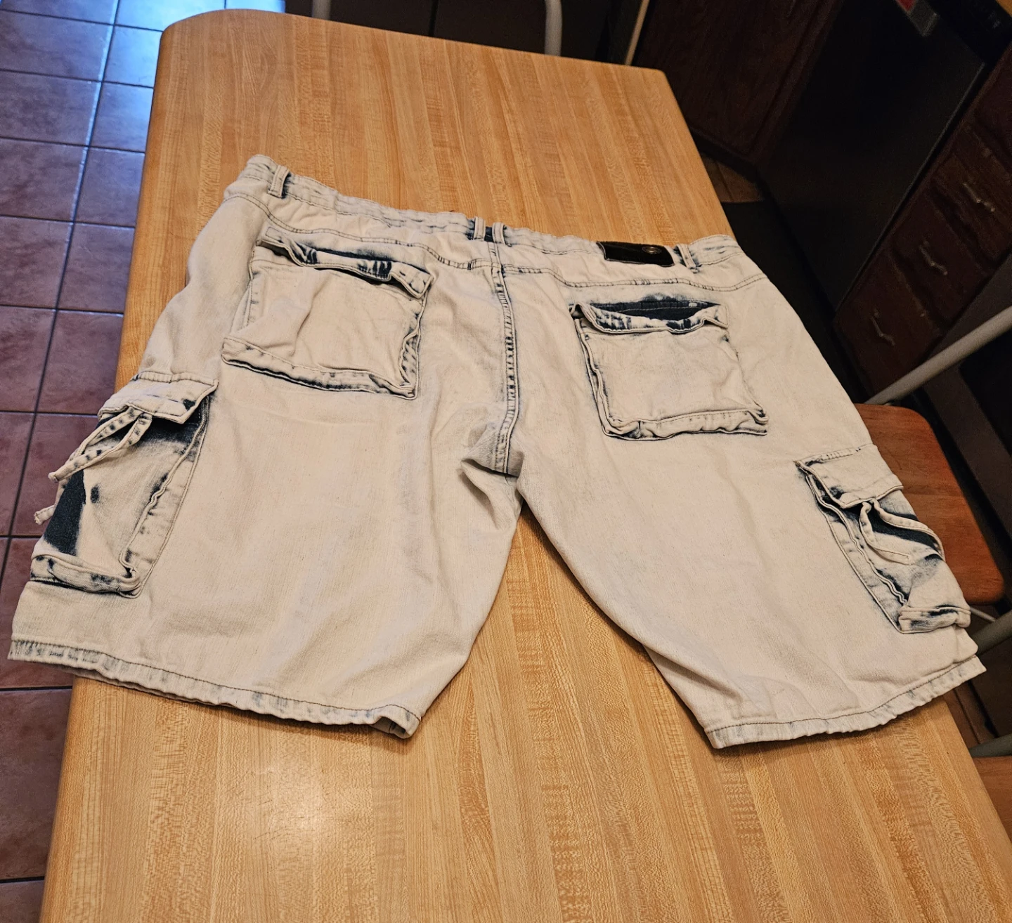 W42 Premium Denim B&B Cargo Shorts - photo 3