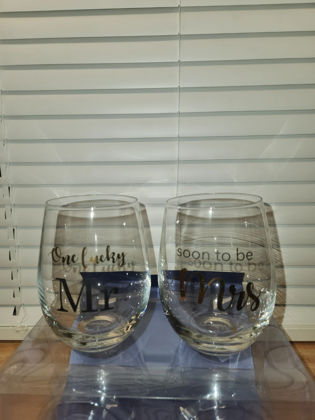 2 Stemless Wine Glasses by Mikasa