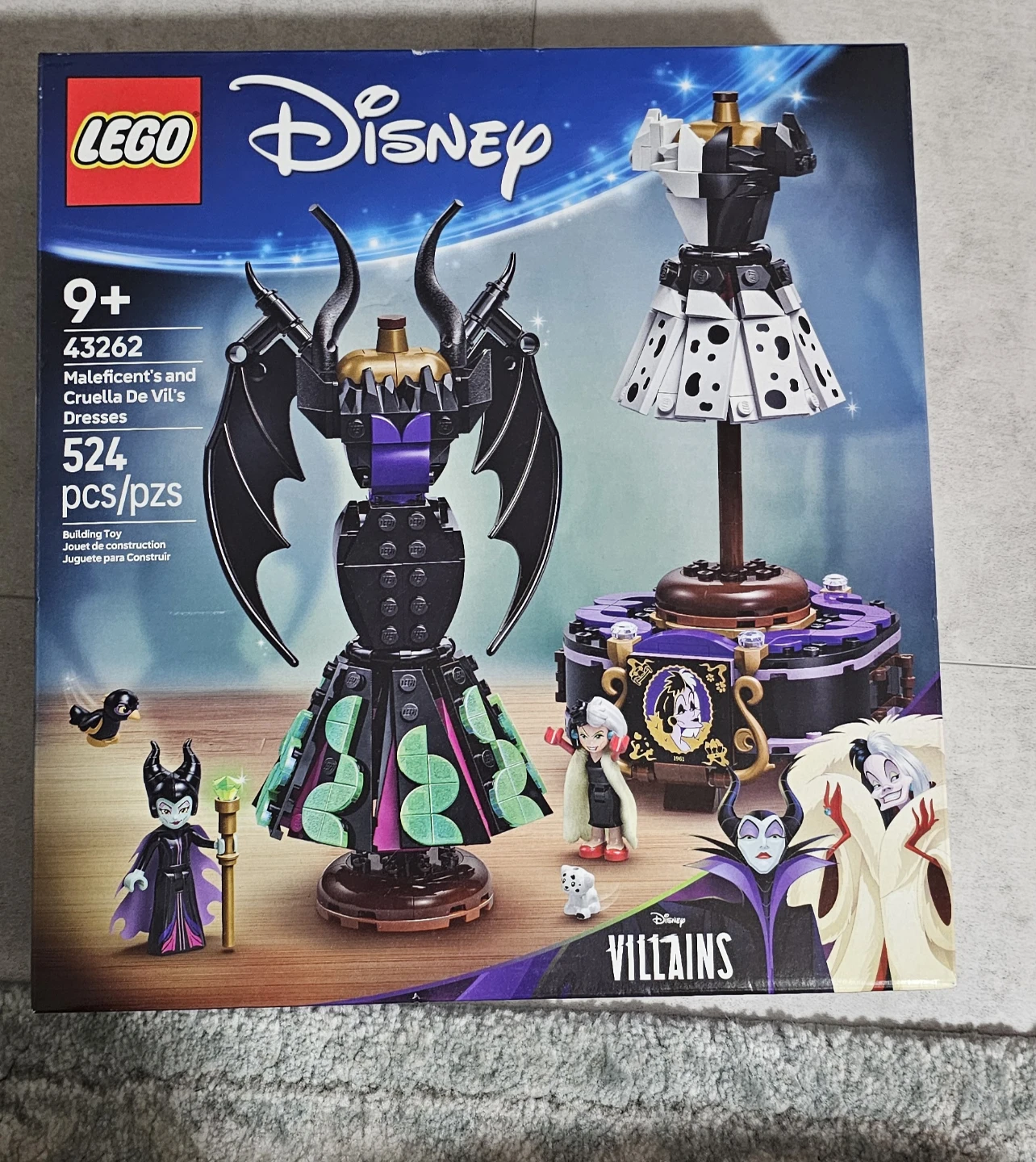 LEGO Disney Maleficent's and Cruella De Vil's Dresses 43262