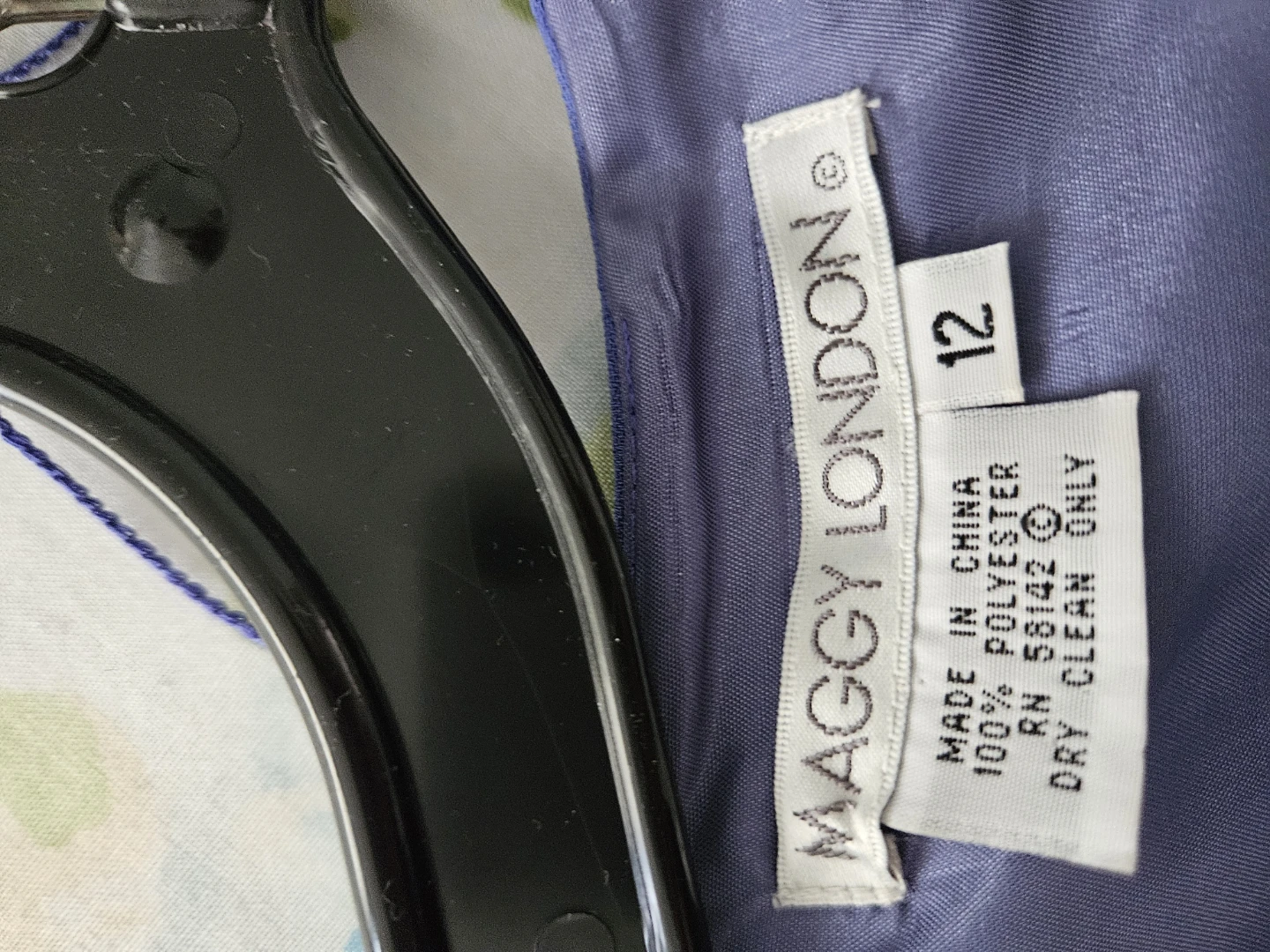 Maggy London Blue Embroidered Dress Size 12 - photo 4