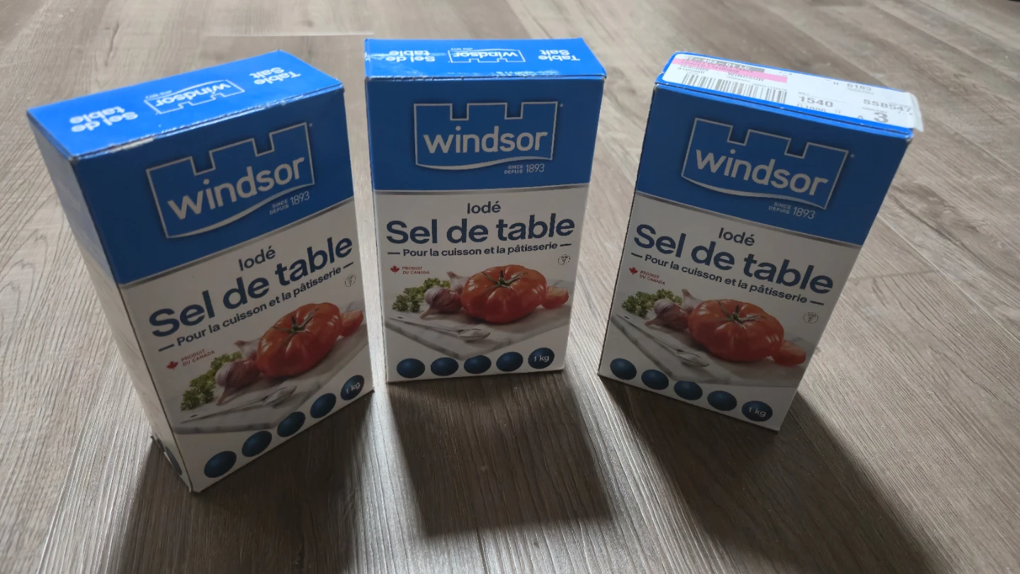 Windsor Table Salt - 3 x 1kg Boxes