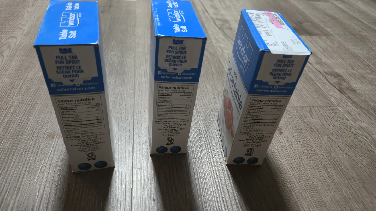 Windsor Table Salt - 3 x 1kg Boxes - photo 2