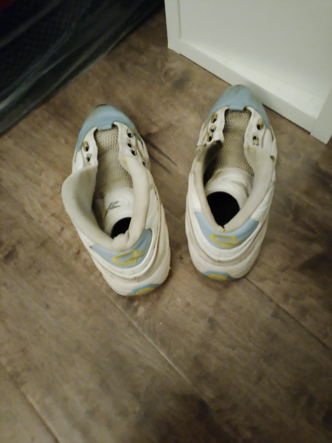 Reebok White and Blue Athletic Shoes - photo 4