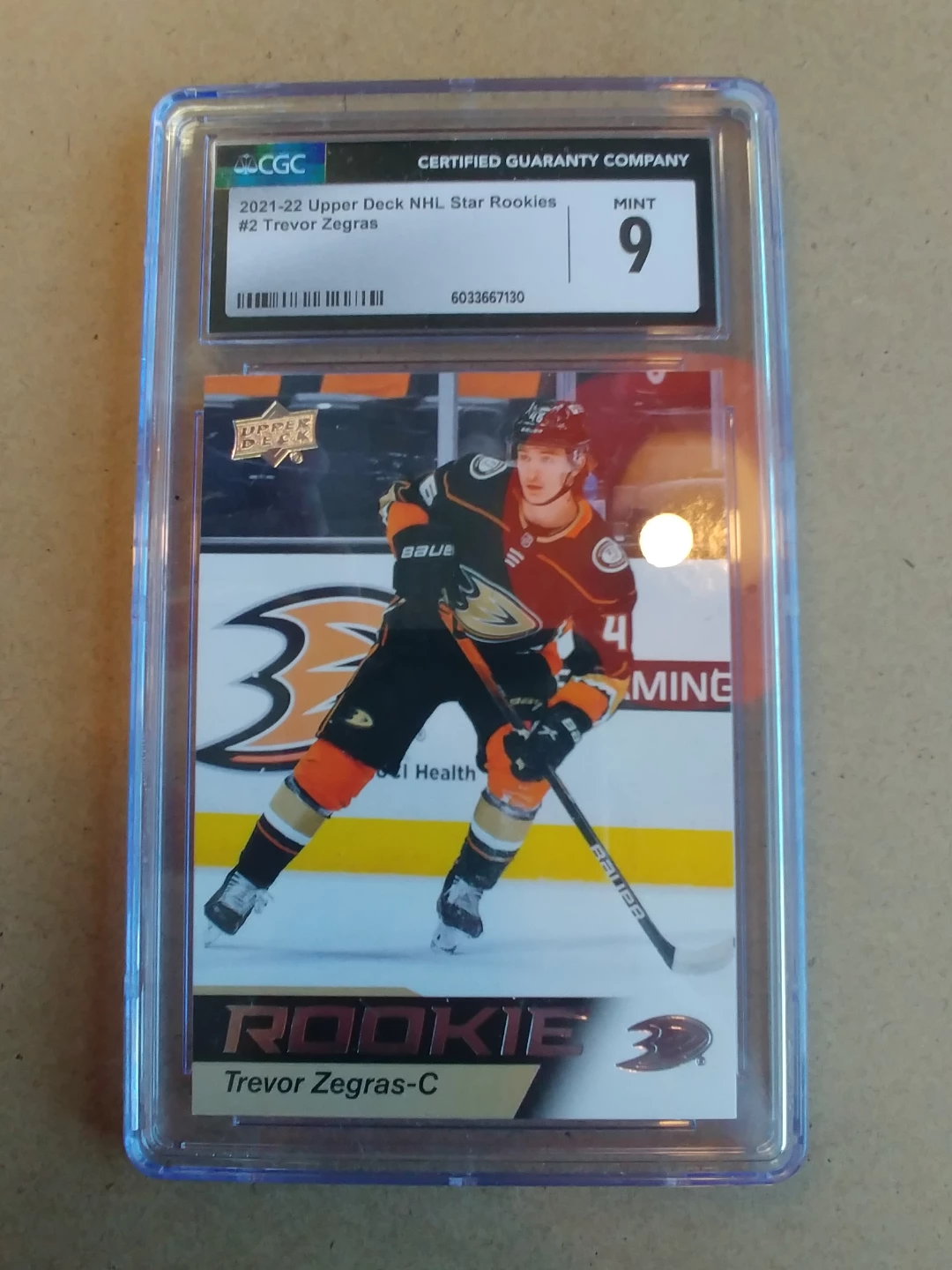 Trevor Zegras RC Rookie UD CGC 9 Mint - photo 4
