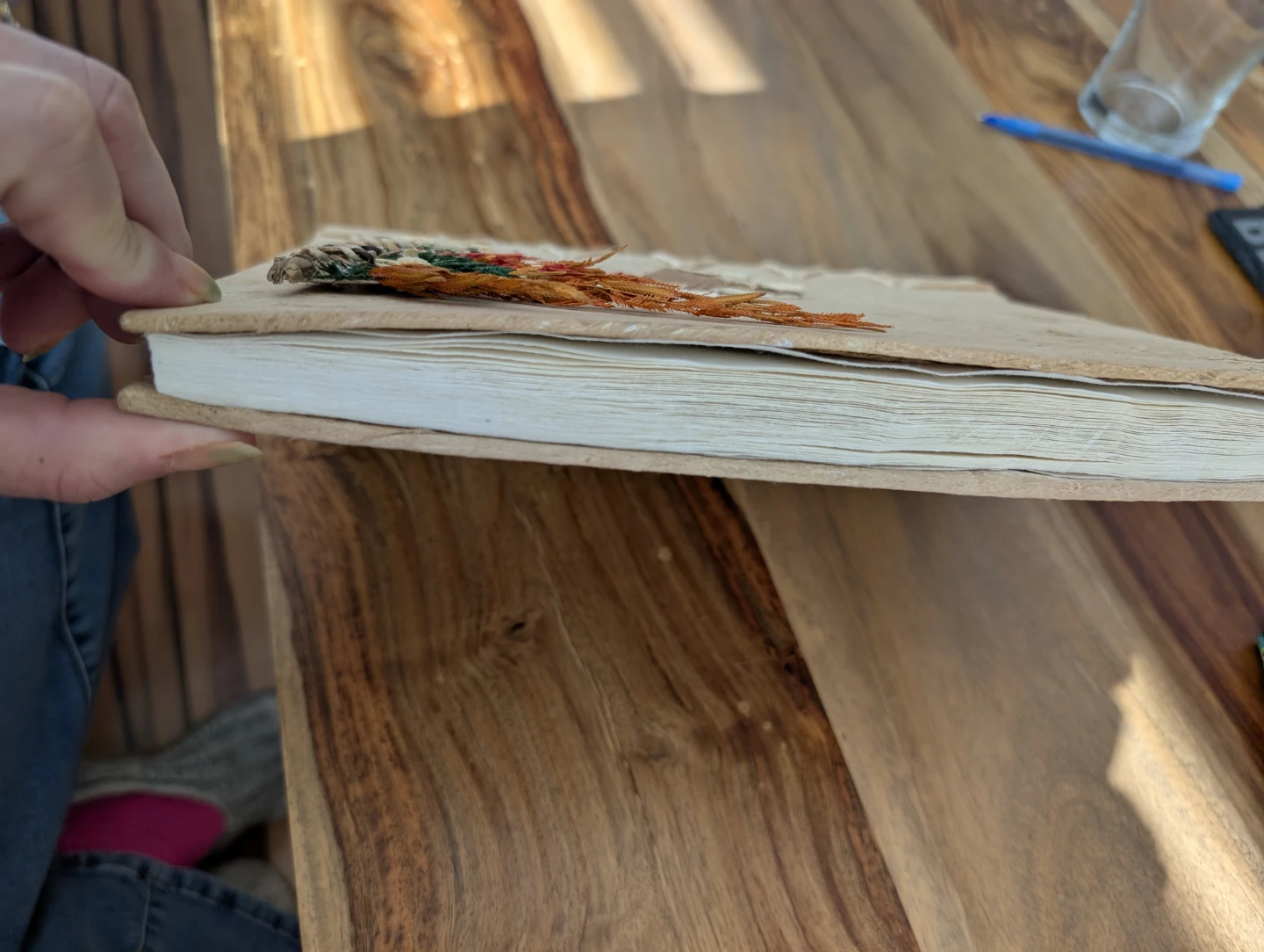 Handmade Dried Flower Journal/Notebook - photo 3