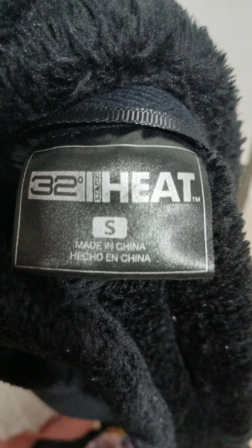 32 Degrees Heat Black Fleece Full Zip Jacket Size S - photo 5