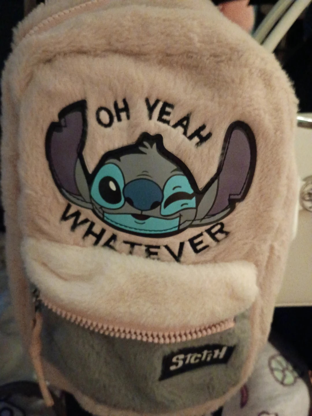 Stitch "Oh Yeah Whatever" Plush Mini Backpack