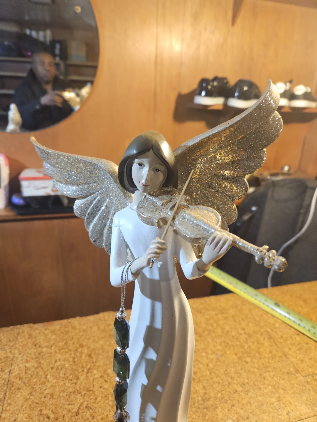 Angel Figurine Playing Violin - photo 4