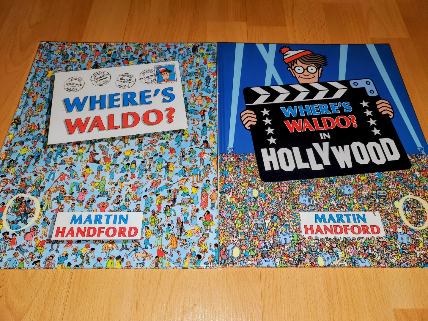 Two Where's Waldo? Large Hardcover Books by Martin Hanford