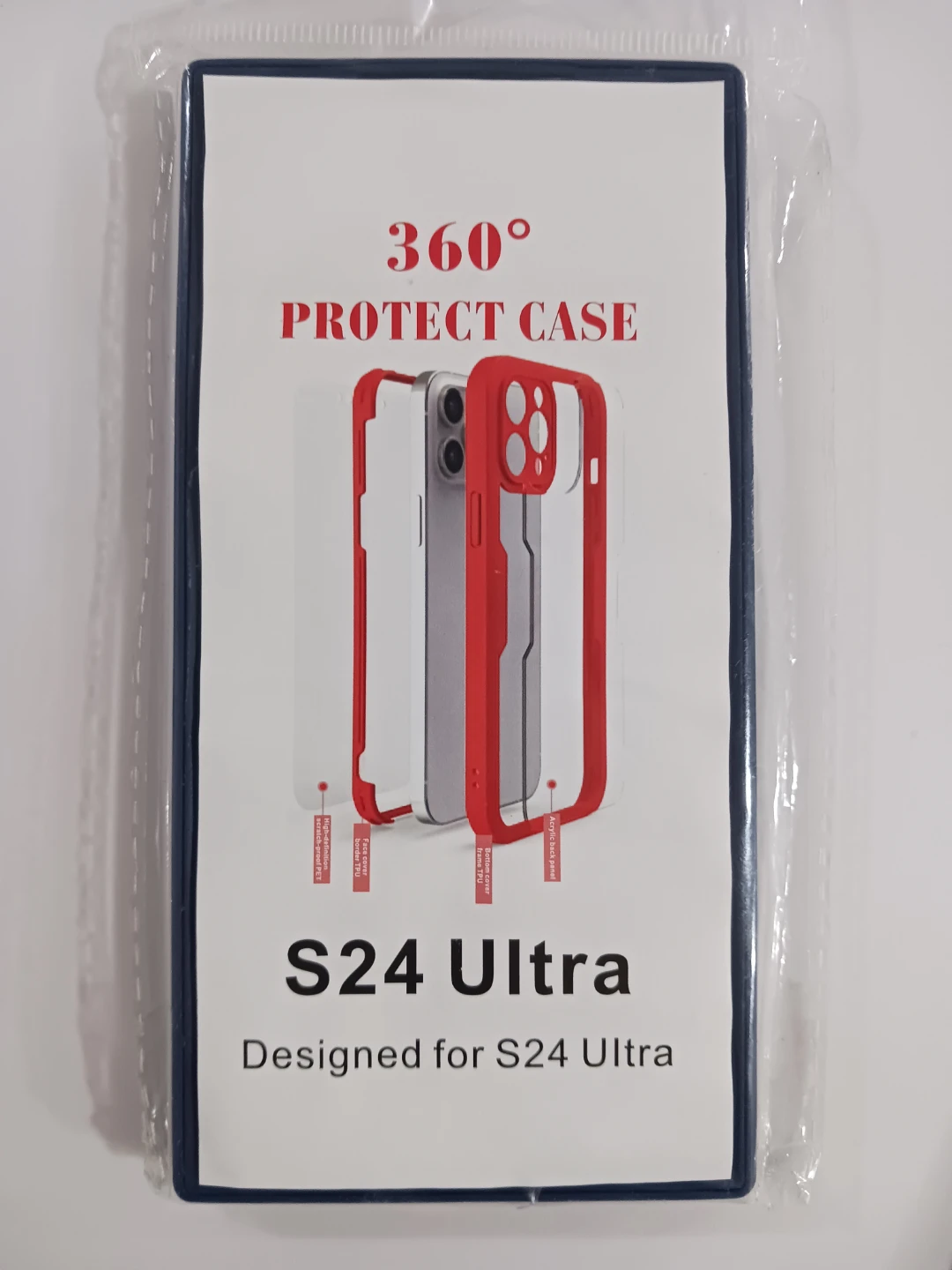 Cover for Samsung Galaxy S24 Ultra - Full Body Protection. Blue