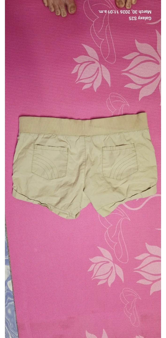 Tan Cargo Shorts with Zip Pockets - photo 2