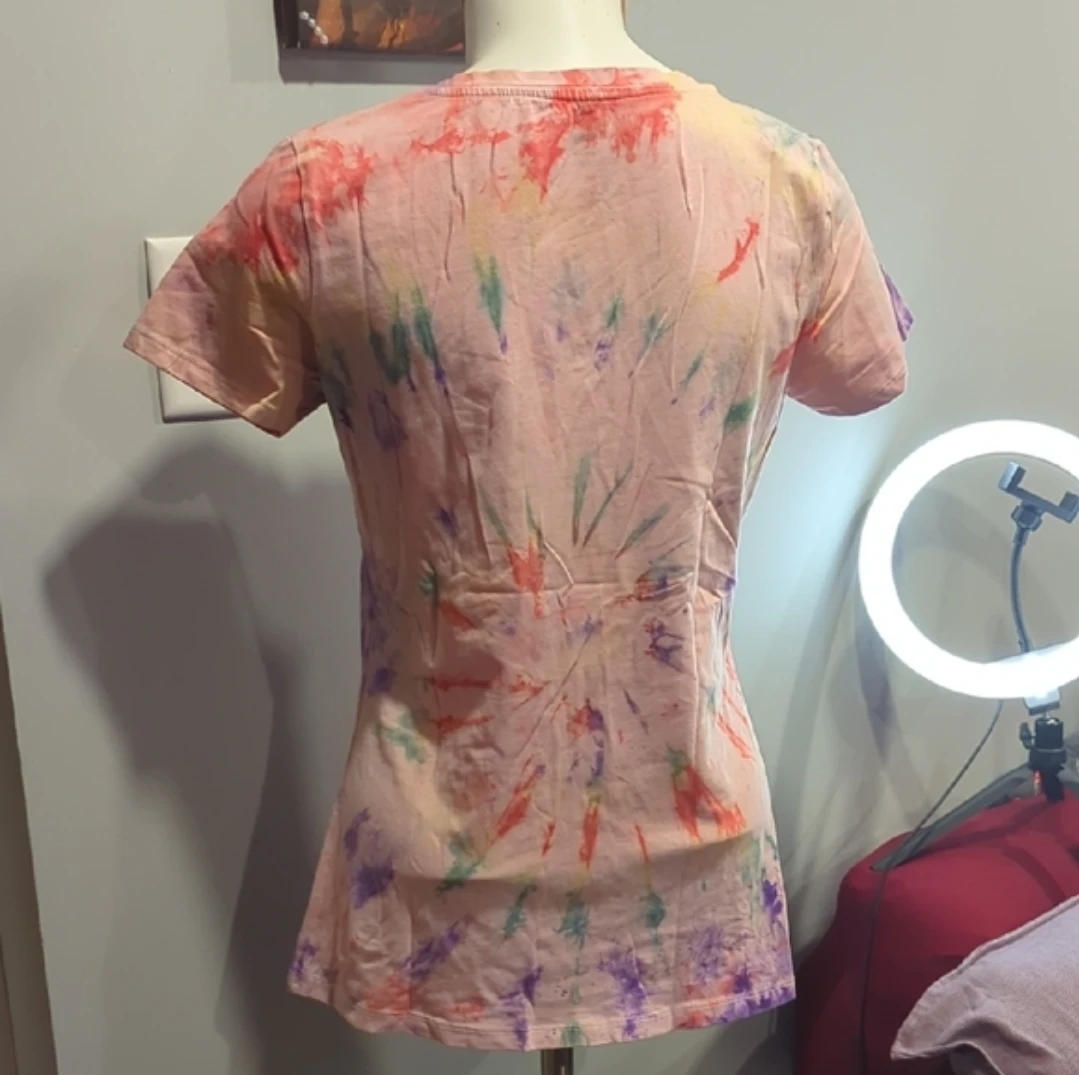 Tag Tie-Dye V-Neck T-Shirt M/M - photo 2