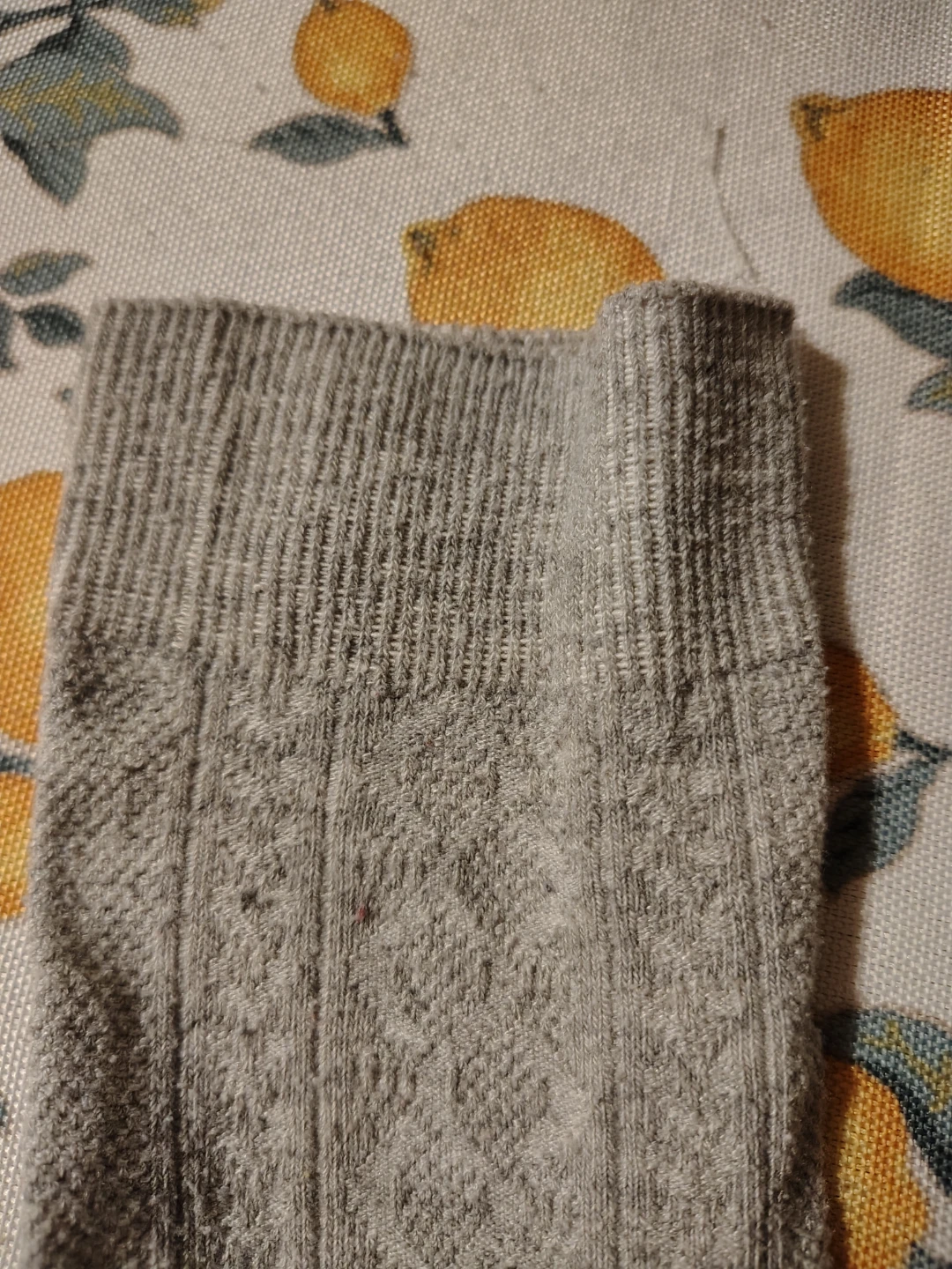 Grey Textured over the Knee-High Socks - photo 3