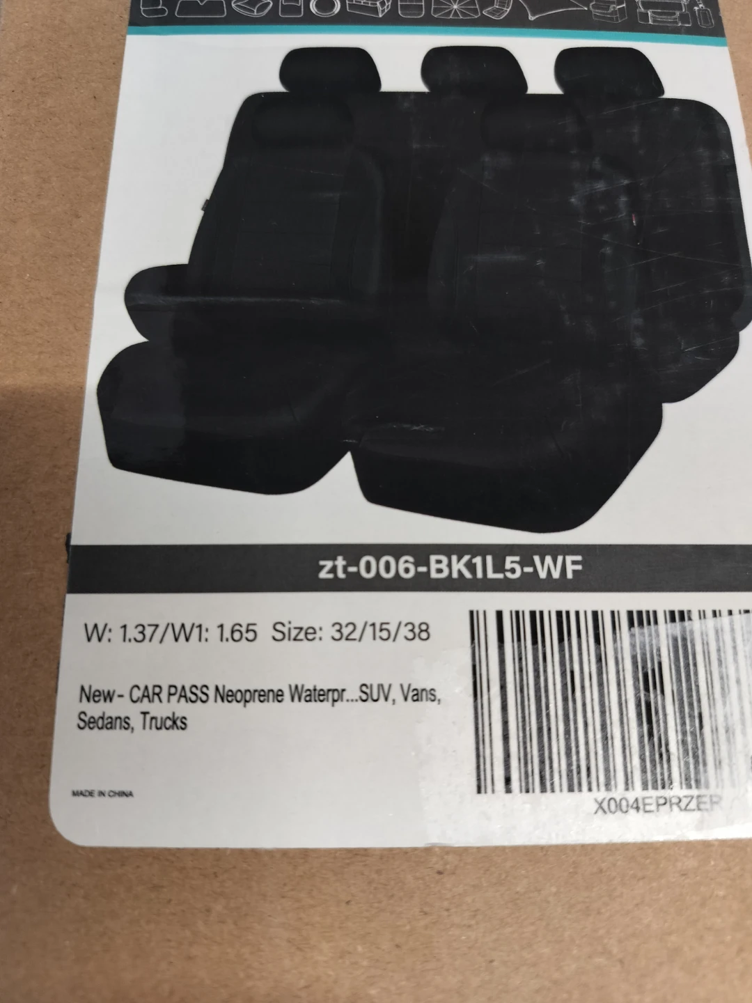 CAR PASS Neoprene Waterproof Seat Covers for SUV, Vans, Sedans