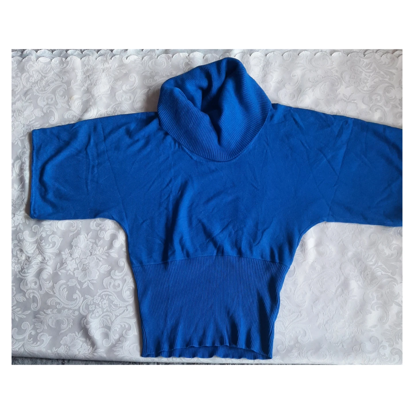 Blue Cowl Neck Sweater - photo 2