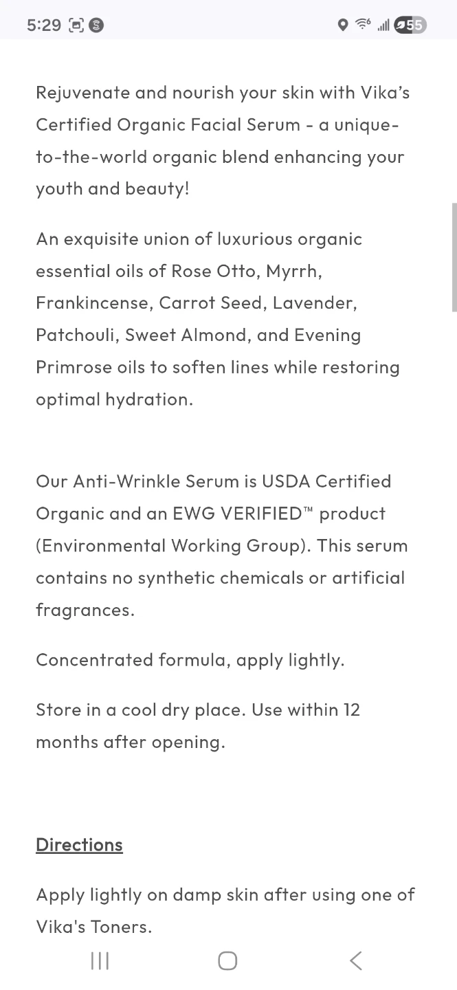 Vika's Essentials Anti-Wrinkle Serum - photo 2