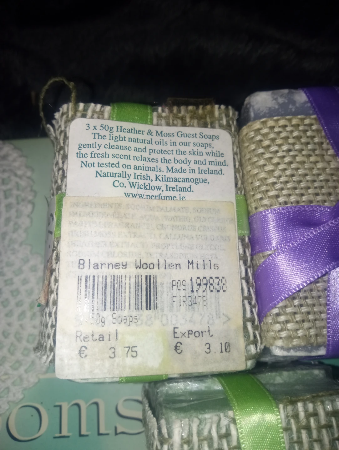 Ireland import lot of doilies soap lace butterfly and marble - photo 3
