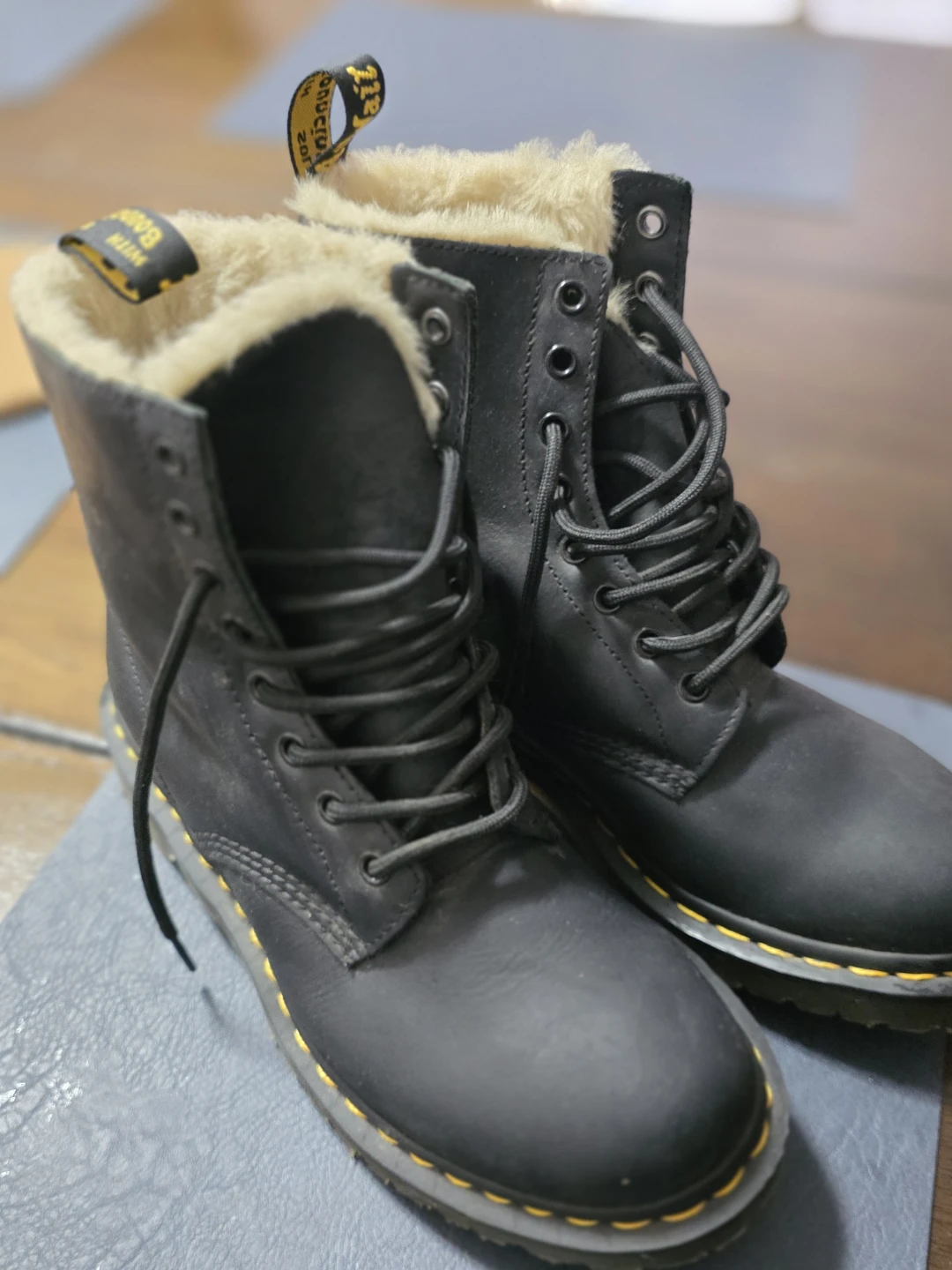 Dr. Martens 1460 Serena Faux Fur Lined Boots