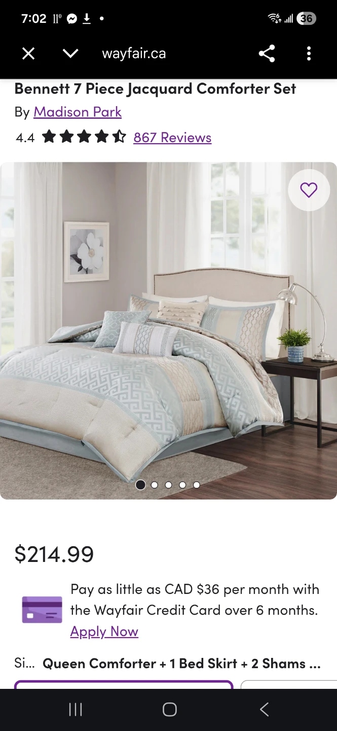 Madison Park Bennett 7 Piece Jacquard Comforter Set