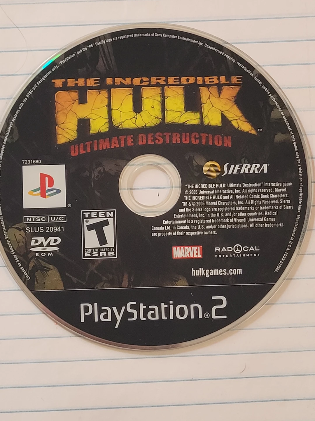 Free 🥕The Incredible Hulk: Ultimate Destruction PlayStation 2