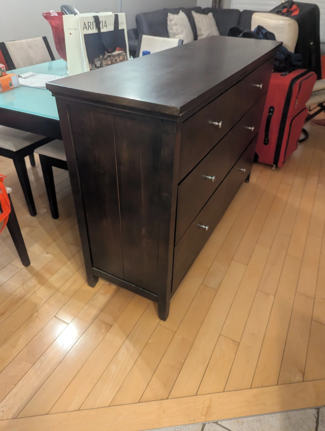 Dark Brown 6-Drawer Dresser - photo 2
