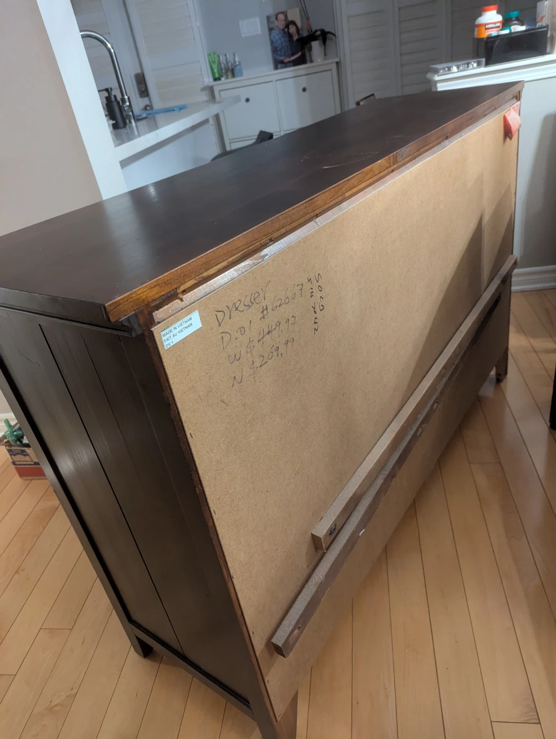 Dark Brown 6-Drawer Dresser - photo 5