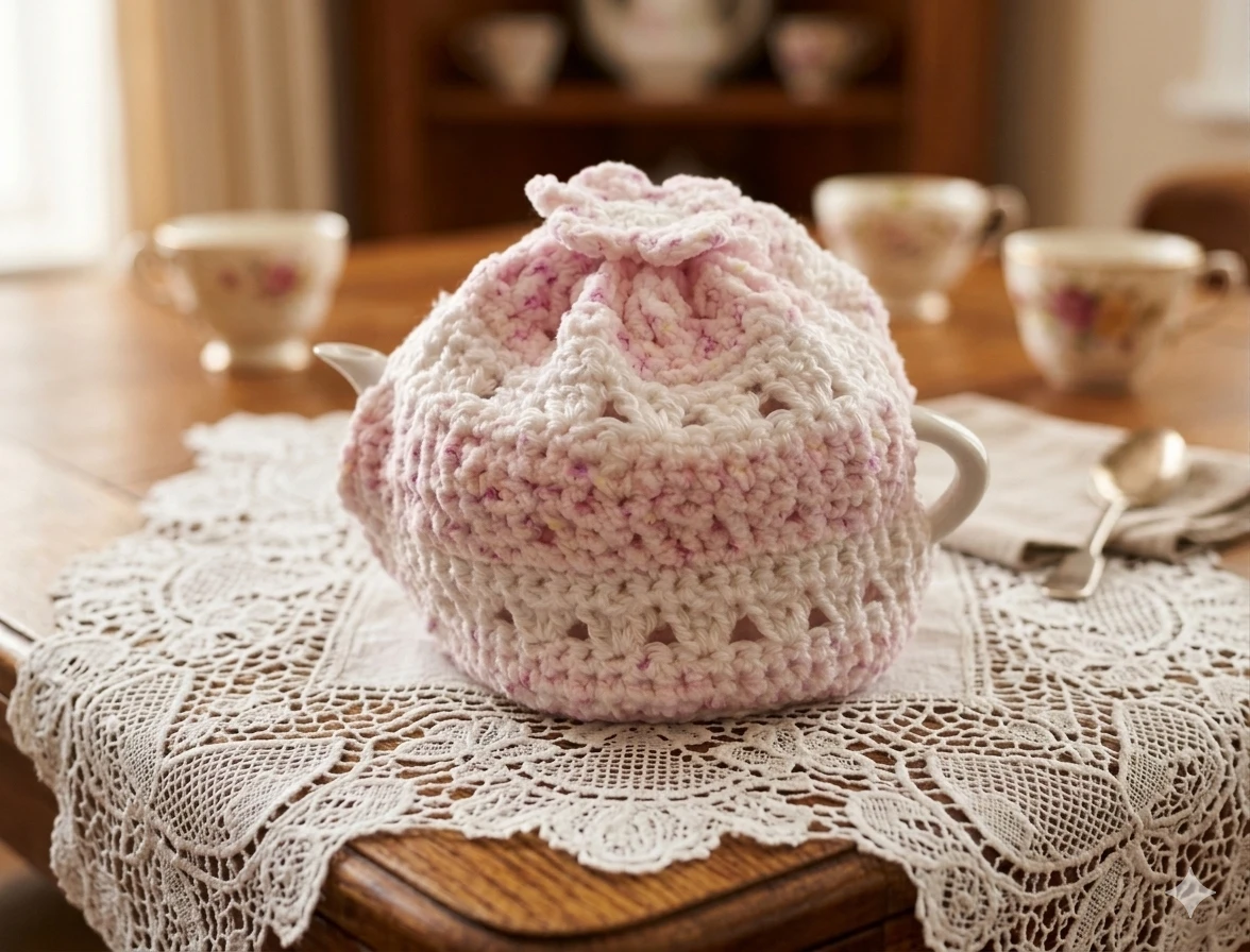 Hand-knitted Tea Cozy Covers for Teapots