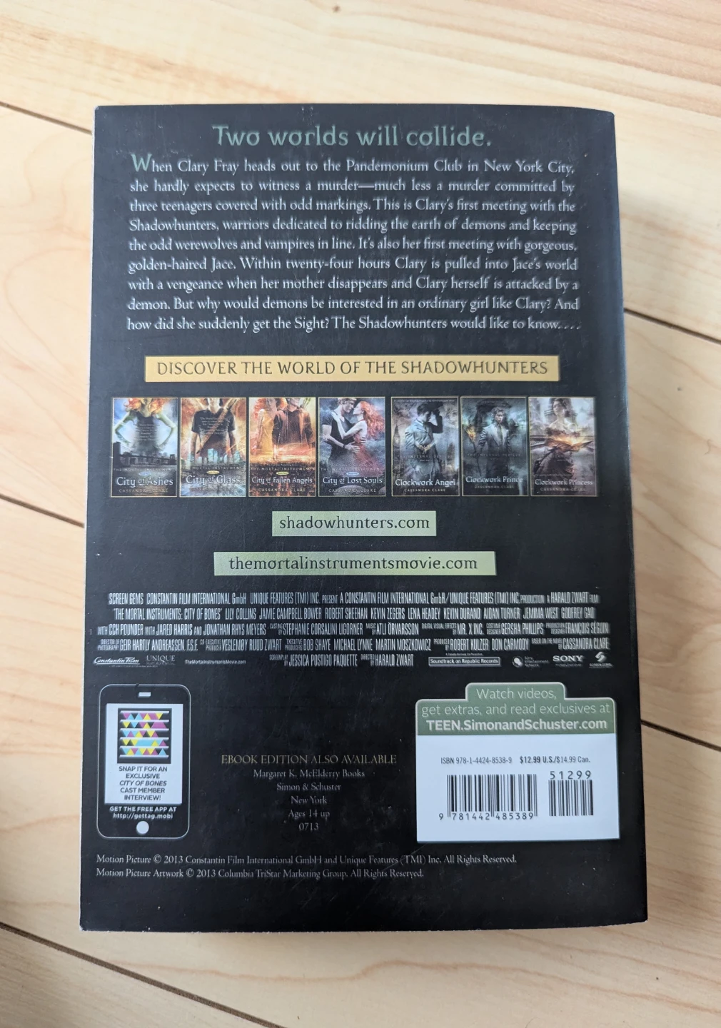 The Mortal Instruments: City of Bones Book - photo 3