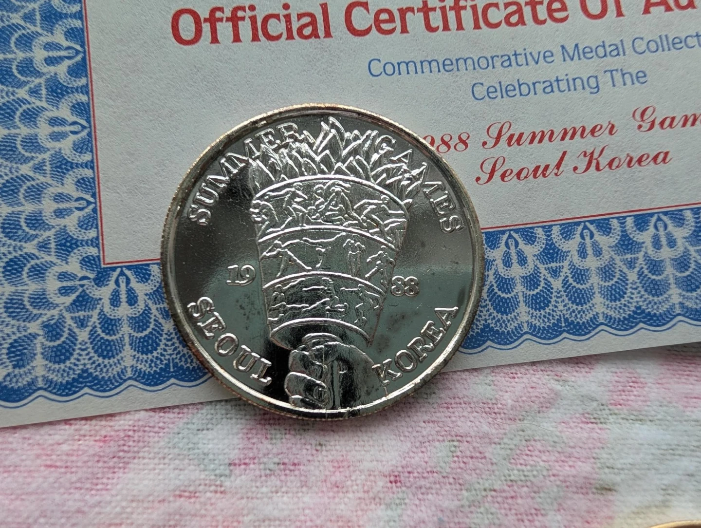 Baseball 1988 Seoul Summer Games Commemorative Medals Set - photo 2