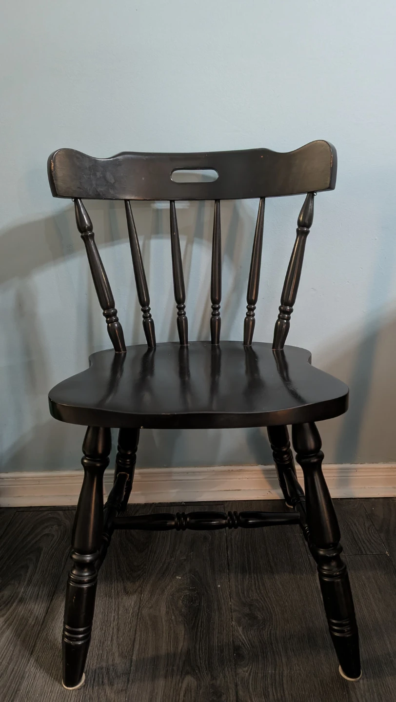 Black Wooden Dining Set with Chairs 🧡 - photo 4