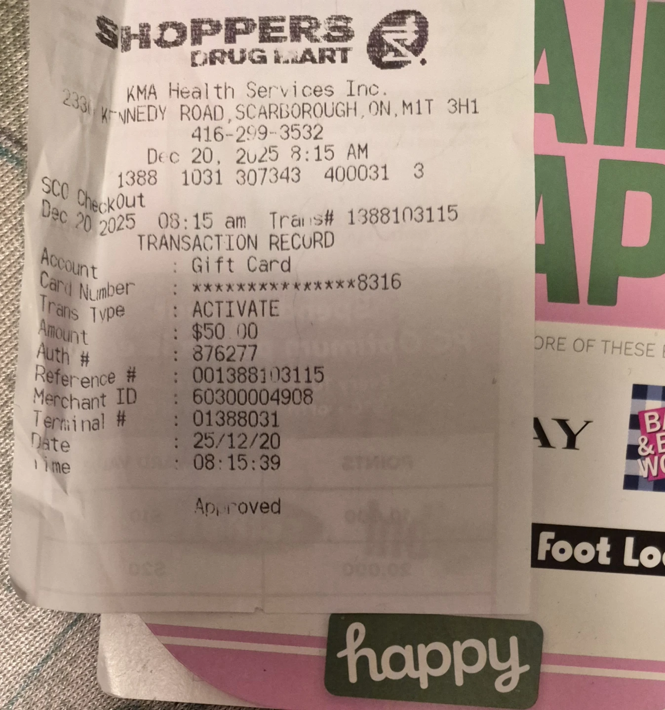$50 Shoppers Drug Mart Gift Card - photo 2