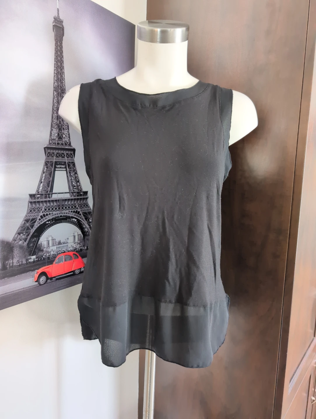 Ann Taylor Loft Black Sleeveless Top