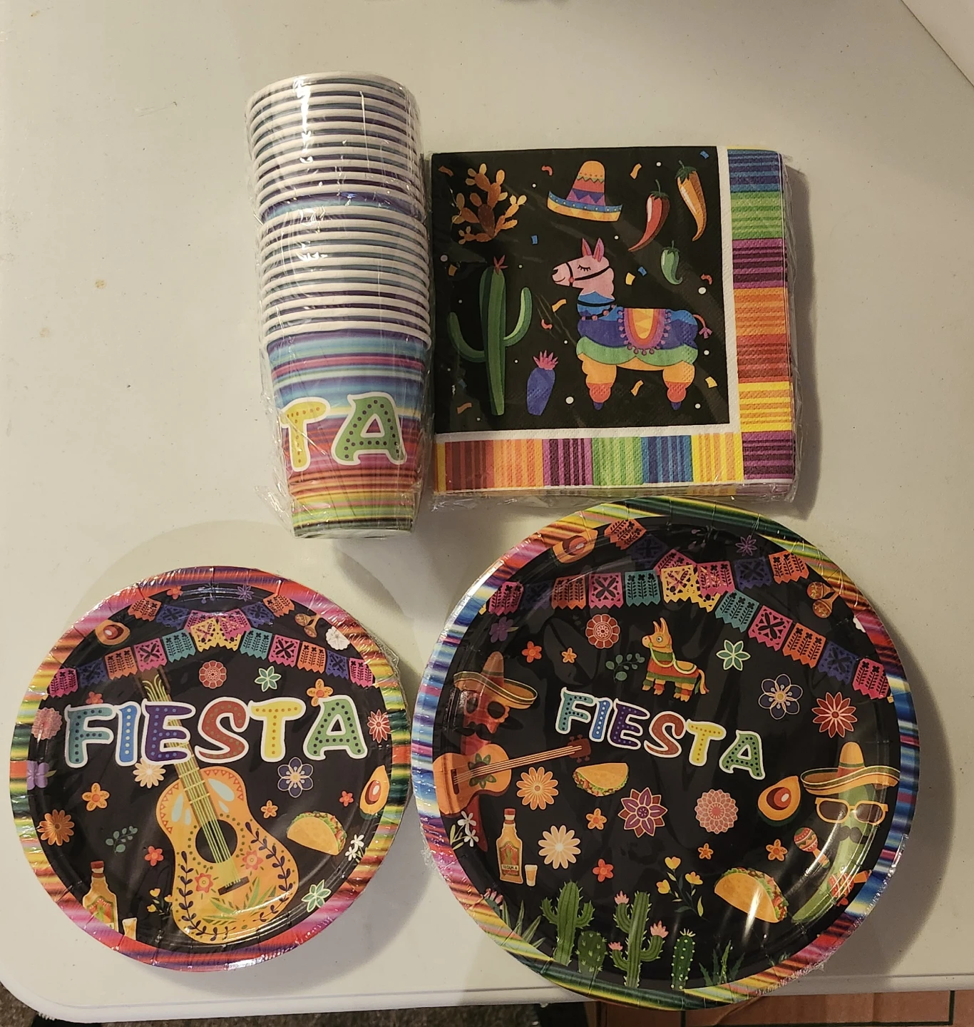 Fiesta Party Plates, Cups, and Napkins Set