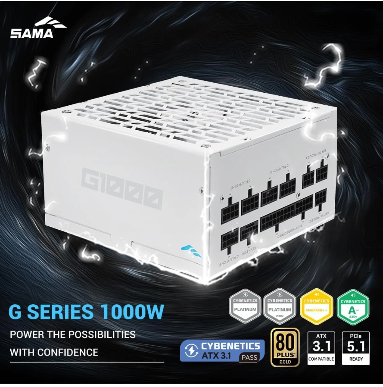 SAMA G1000 ATX 3.1 1000W Power Supply - photo 5
