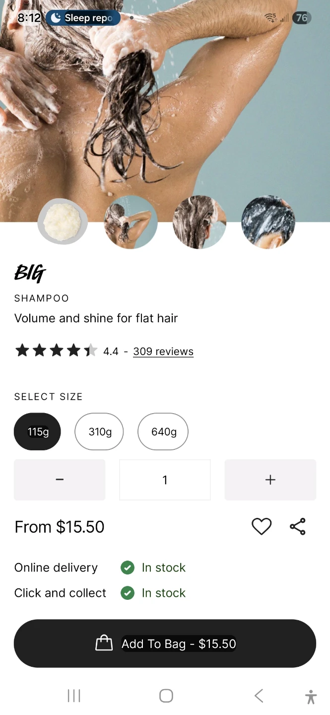Lush BIG Sea Salt Shampoo 115g