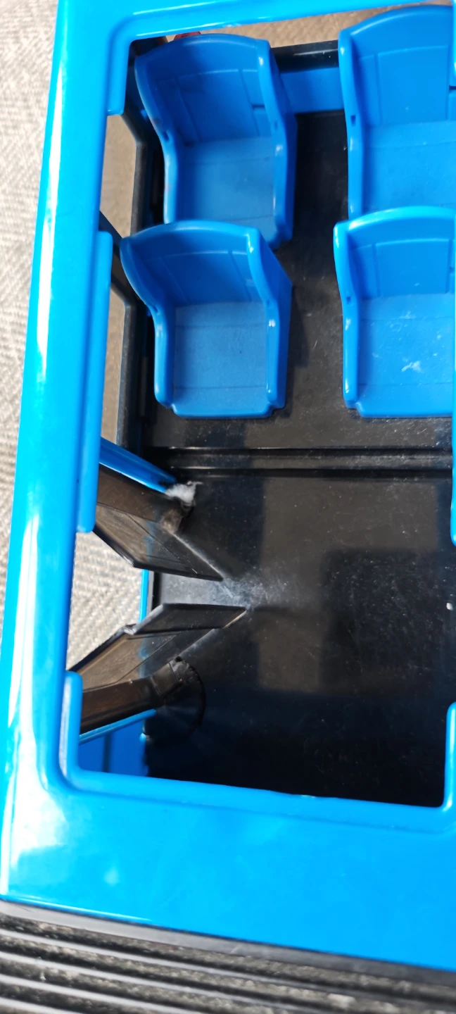 Blue articulated toy bus - photo 4