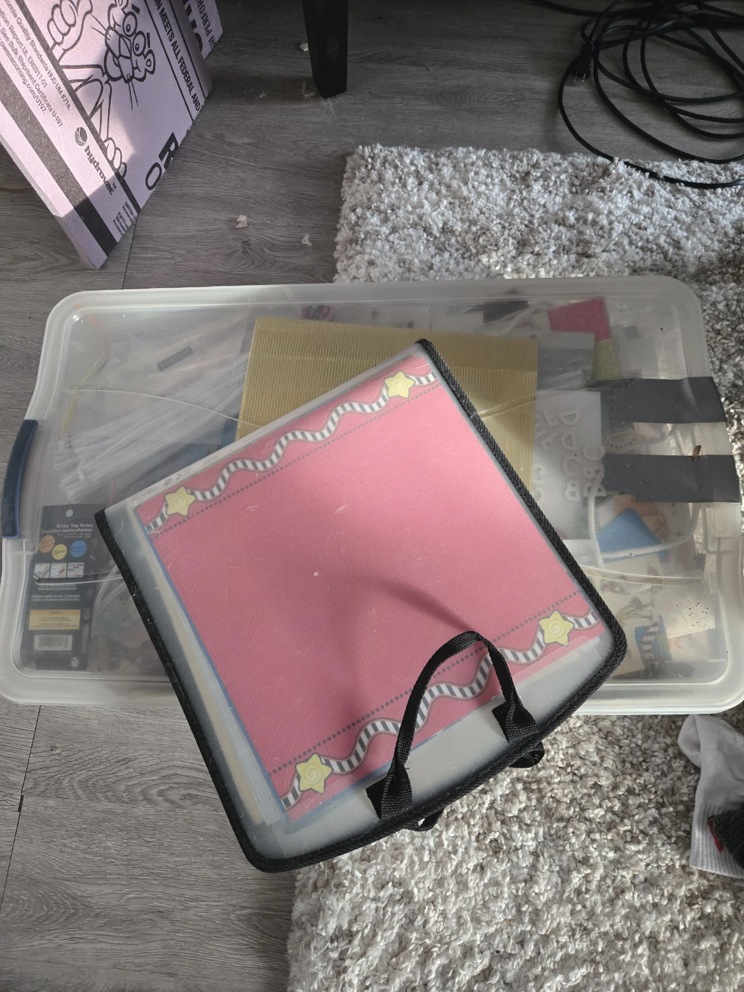 Scrapbooking Paper and Craft Supplies Organizer Case