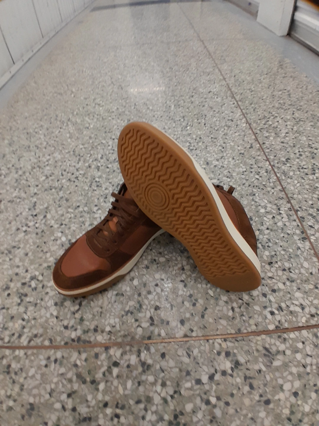 Cole Haan Men's Brown Leather & Suede Sneakers Size 11 - photo 2