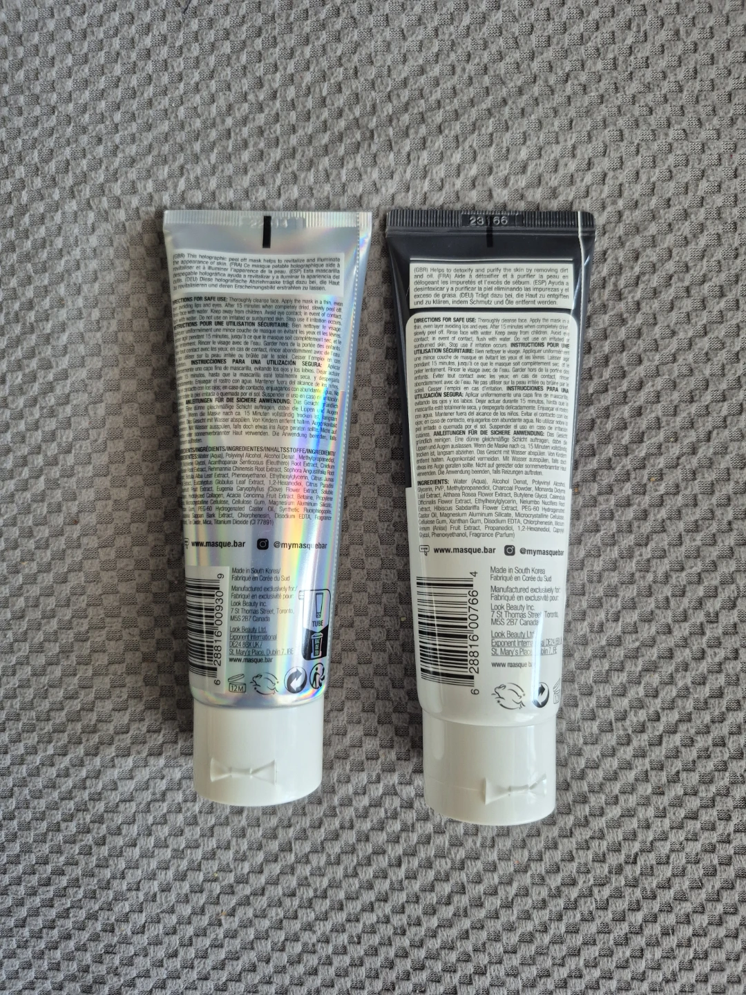 Masque Bar Holographic Foil & Luminizing Charcoal Peel-Off Masks - photo 2