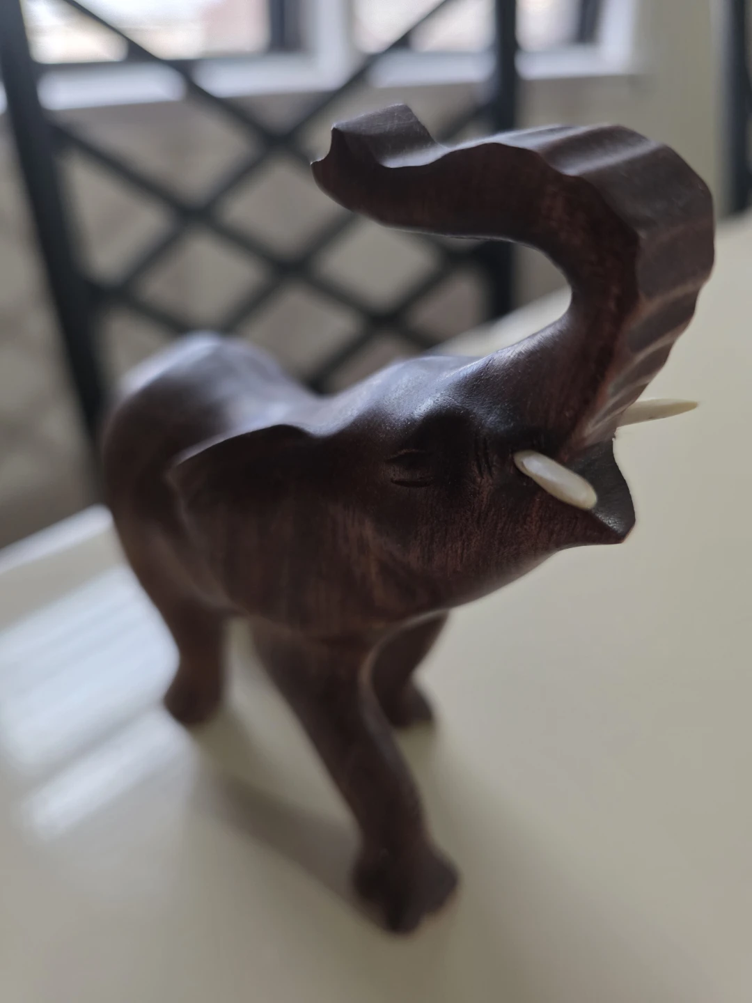 Wooden Elephant Figurine - photo 2